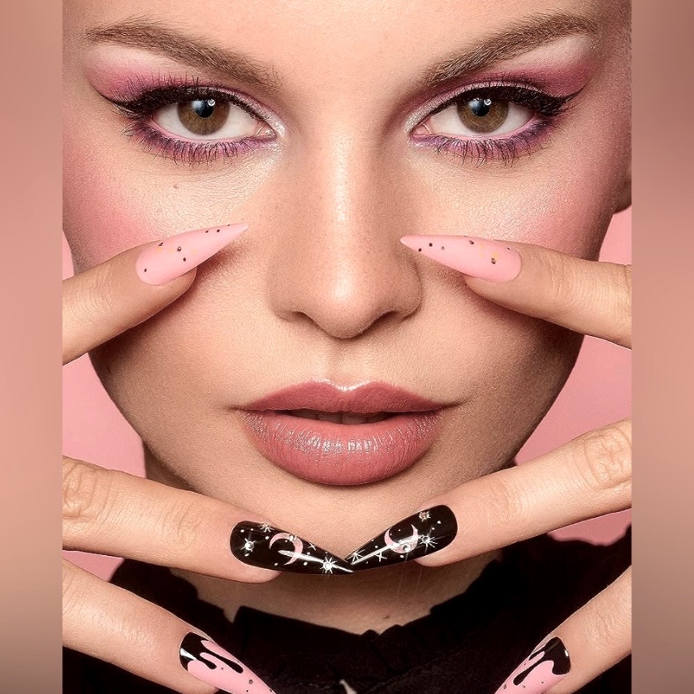 🎃🎉HP🎉KISS “Casting Spells” Halloween Voguish Fantasy Glam Gel Nail Kit - Picture 2 of 7